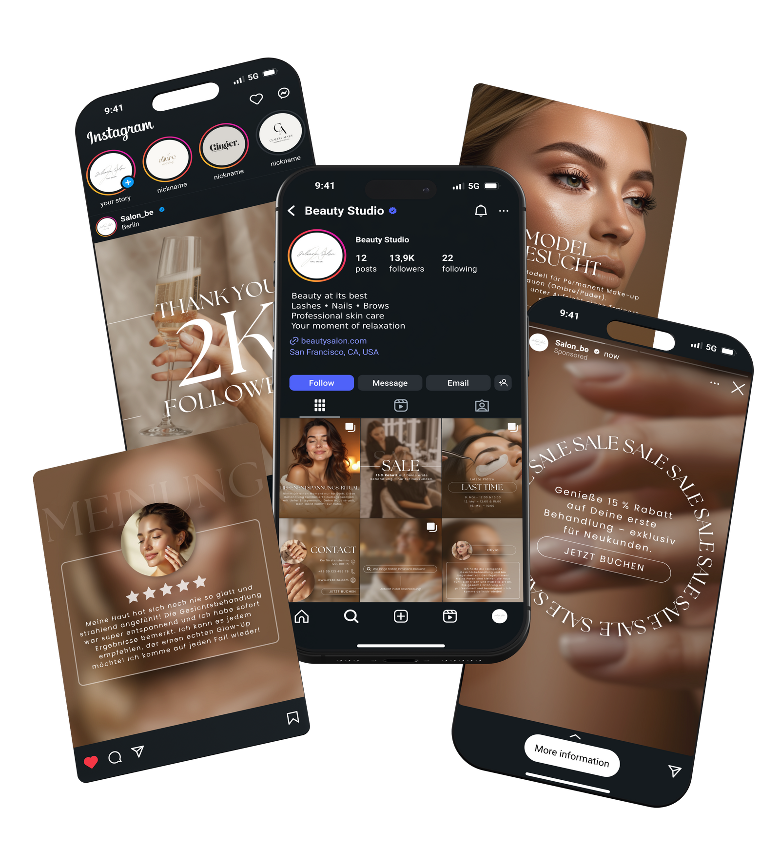 Social media mockup