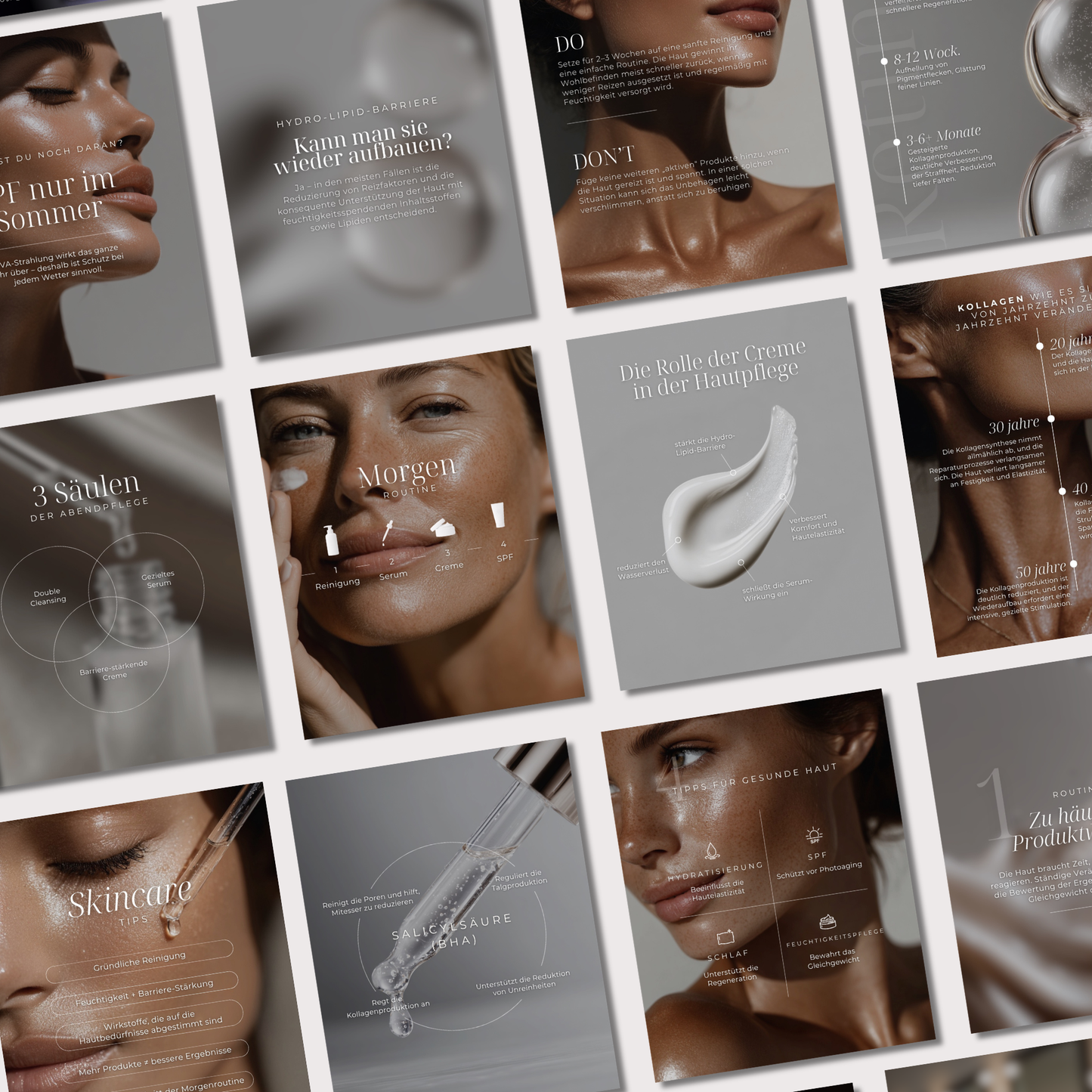 160 Canva-Vorlagen – Kosmetologie & Skincare