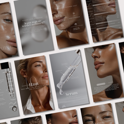 160 Canva-Vorlagen – Kosmetologie & Skincare